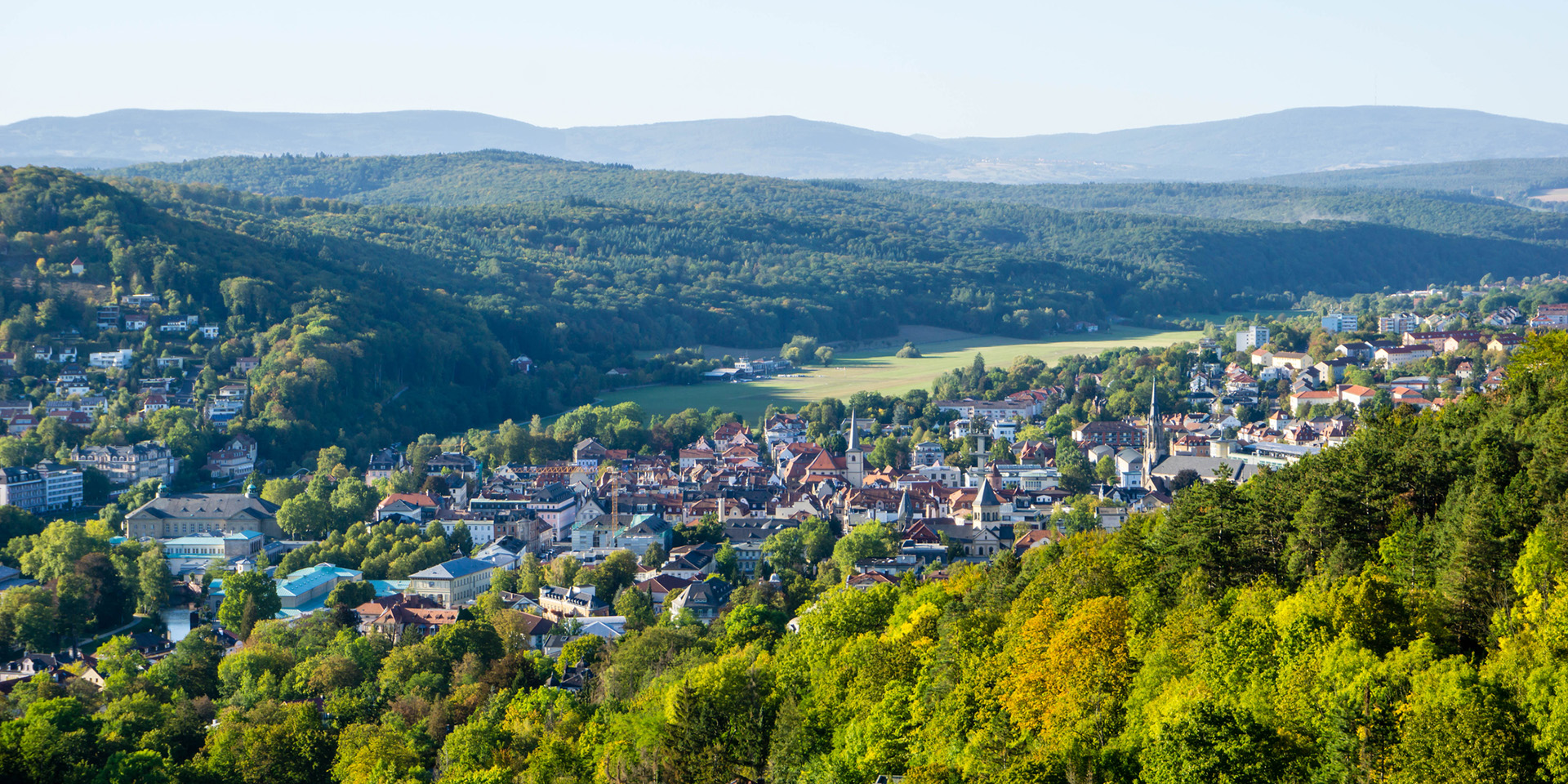 Blick auf die Stadt Bad Kissingen